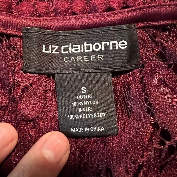 NWT! Liz Claiborne lace blouse - Picture 5 of 13